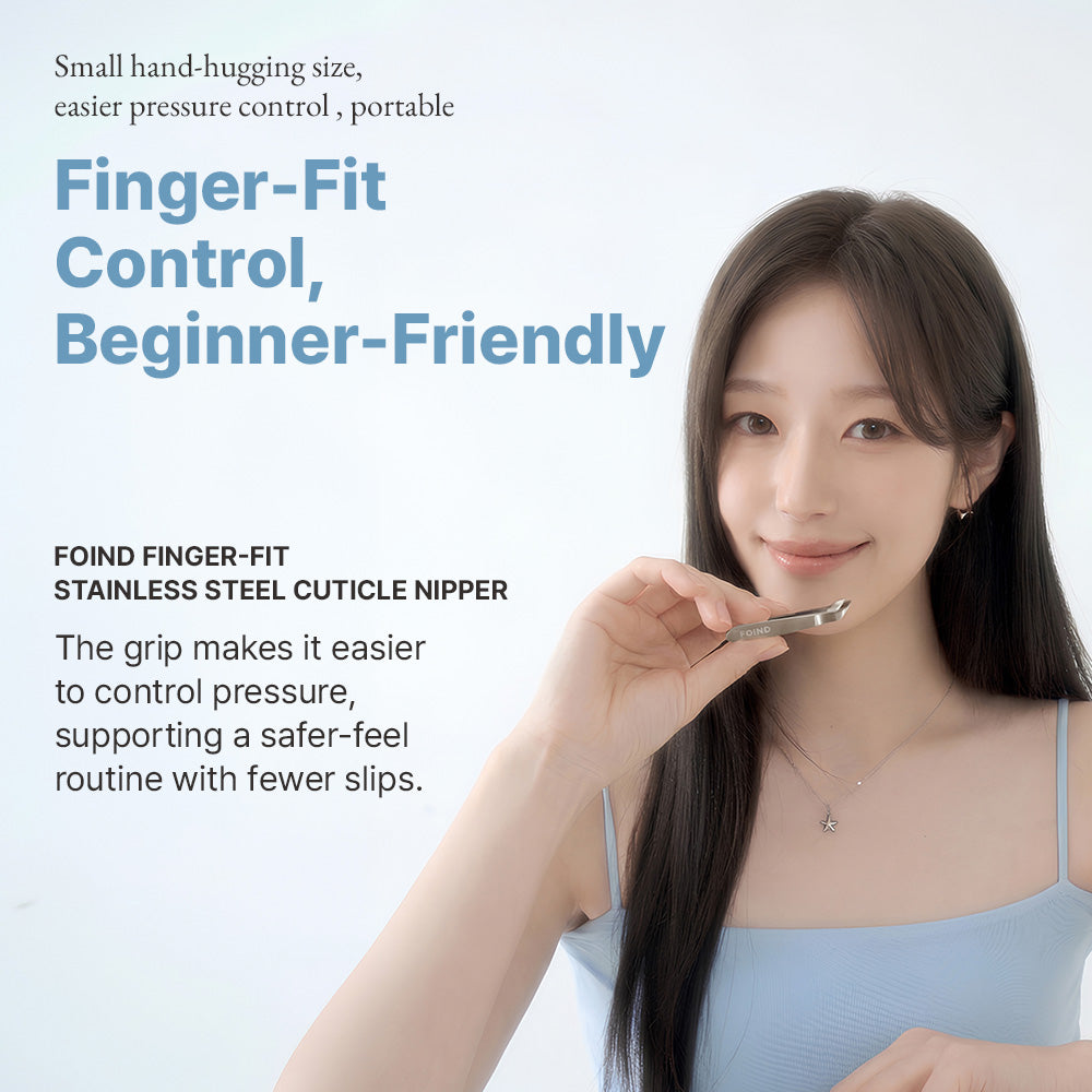Finger-fit Stainless Steel Cuticle Nipper