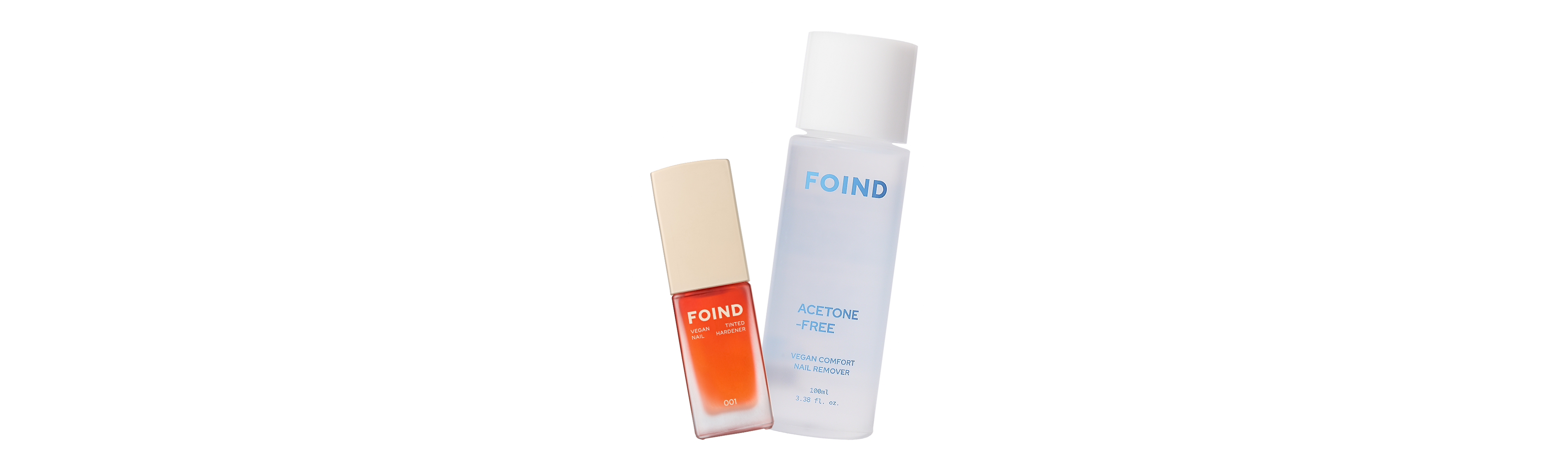 The Gel Break Routine: tinted hardener and cuticle oil in a circle
