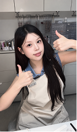 Nail artist giving a thumbs up